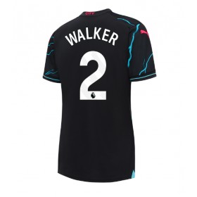 Manchester City Kyle Walker #2 Tredje Kläder Dam 2023-24 Kortärmad